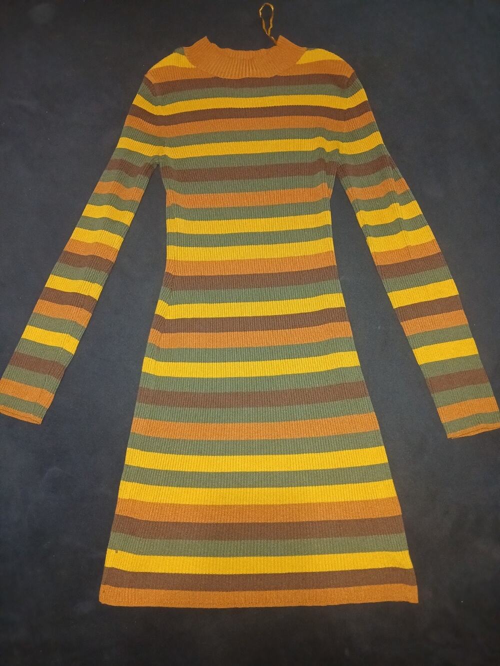 Derek Heart Lightweight Long Sleeve Striped Sweater Dress Size xl